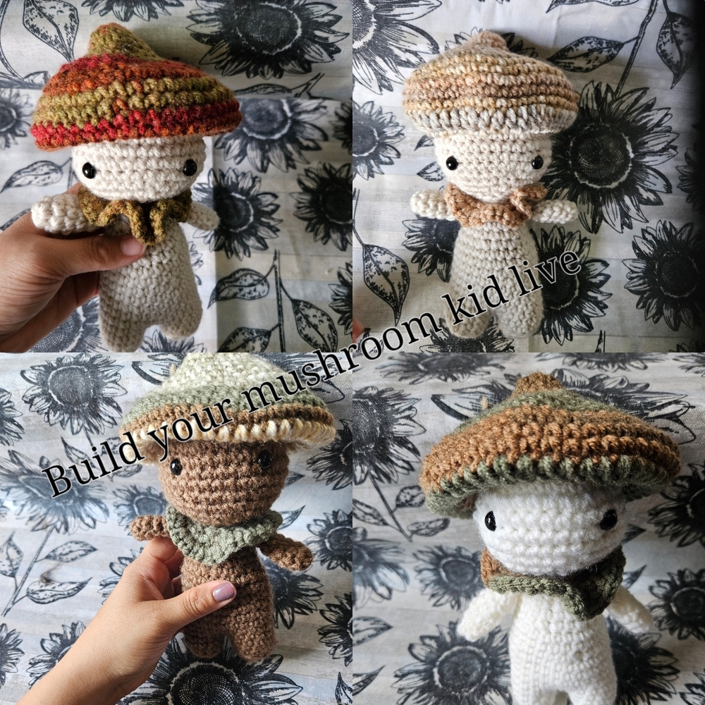 Crochet Mushroom, Build Yours Live!